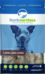 All Natural Lamb Lung Chips Dog Treats 6 Oz.