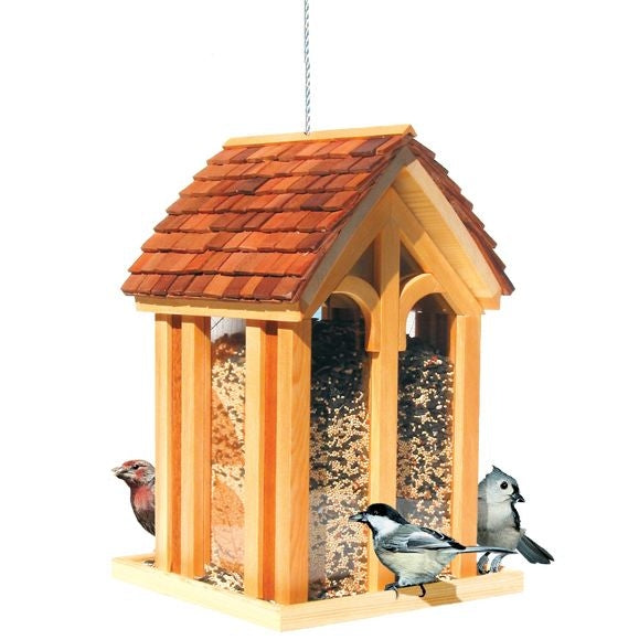 Perky Pet Mountain Chapel Wood Feeder