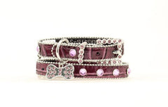 Blazin Roxx Bling Gaitor Print Dog Collar