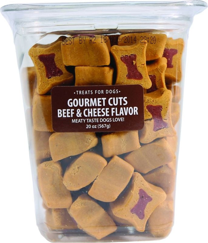 Triumph Gourmet Cuts Dog Treats-Beef Cheese 20oz