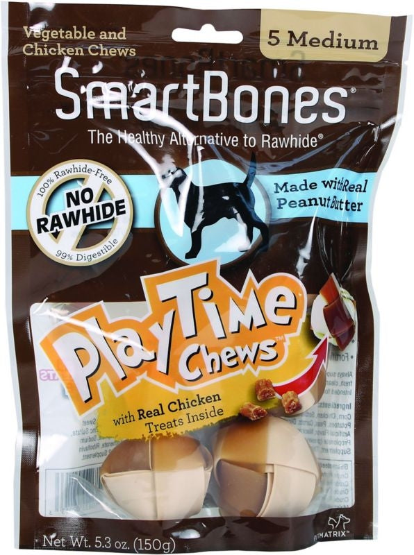 SmartBones Playtime Chews With Real Chicken Treats