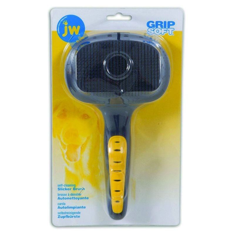 JW Pet Self Cleaning Cat Slicker Brush