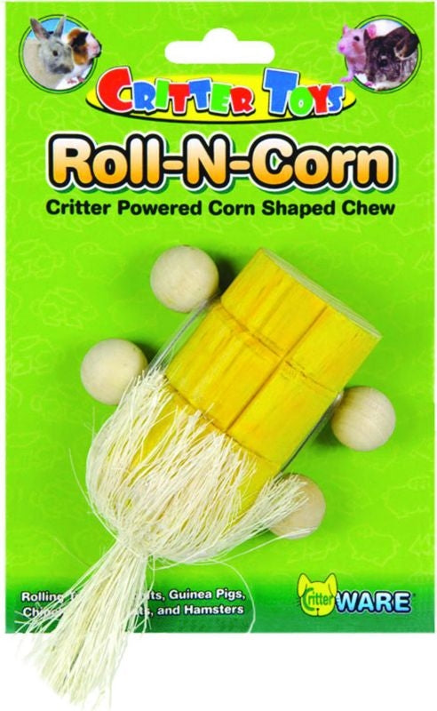 Ware Roll-N-Corn Small Animal Toy Yellow