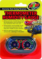 Zoo Med Dual Analog Thermometer And Humidity Gauge