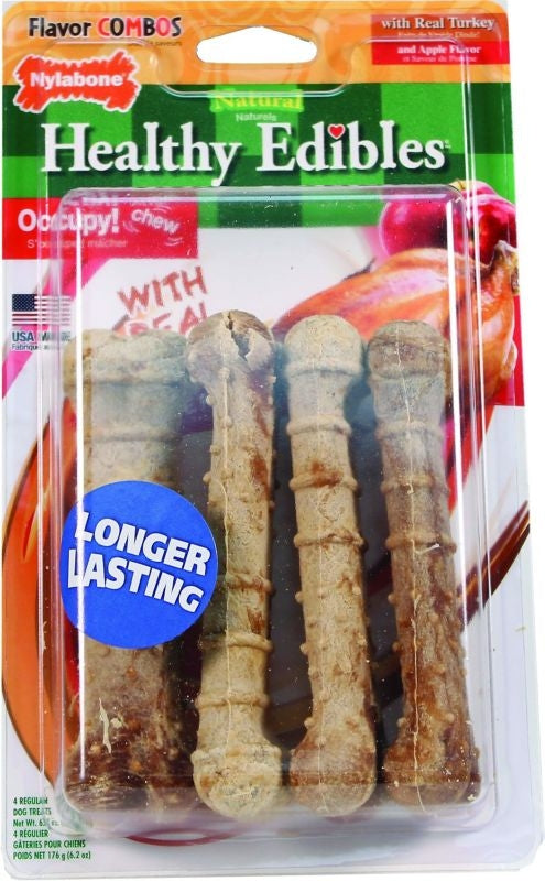 Nylabone Healthy Edibles Combo Turkey & Apple