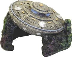 Blue Ribbon UFO with Cave Ornament