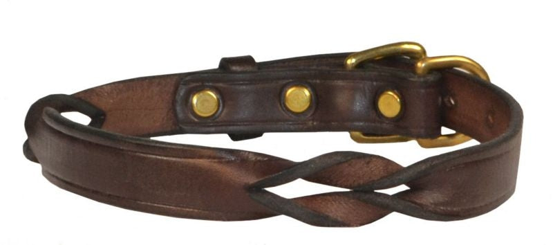 Perri's Twisted Leather Dog Collar