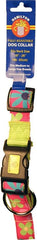 Ribbon Overlay Adj Dog Collar 1x18-26 Pnk Floral