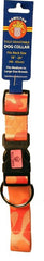 Ribbon Overlay Adj Dog Collar 1x18-26 Pnk Camo