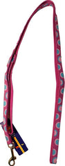 Ribbon Overlay Single Thick Dog Lead - Circles