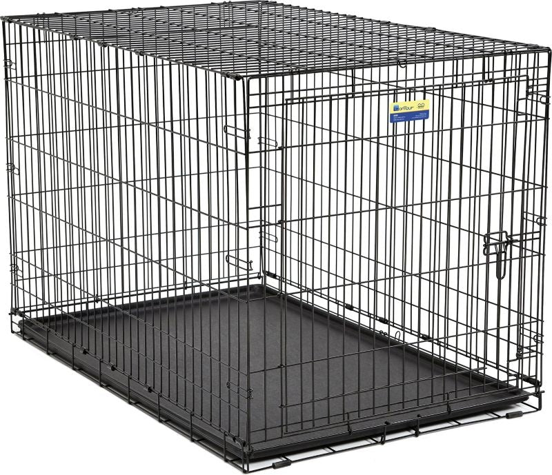 Contour Single Door Dog Crate 18x12x14 Black