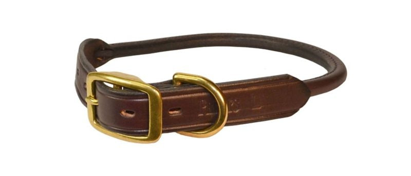 Perri's Rolled Leather Dog Collar