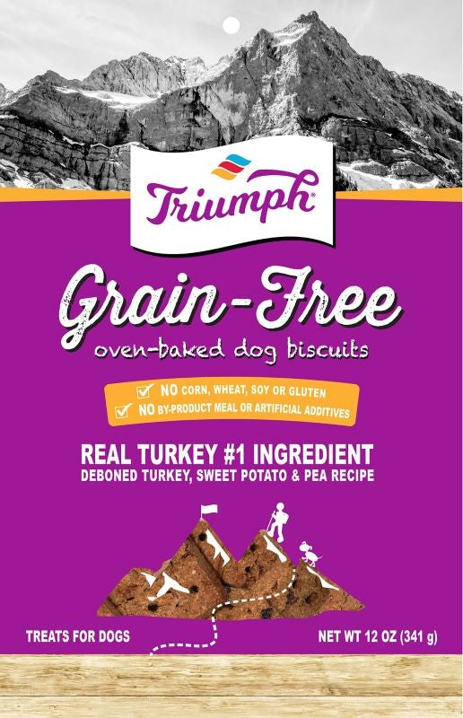 Triumph Triumph Grain Free Dog Biscuits-Turk 12oz