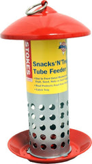Stokes Snacksntreats Mealworm Tube Feeder Red
