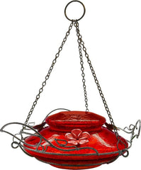 Natures Way Modern Top-Fill Hummingbird Feeder Red