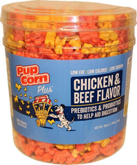 Pupcorn Plus Dog Treats 28 oz Chicken Beef