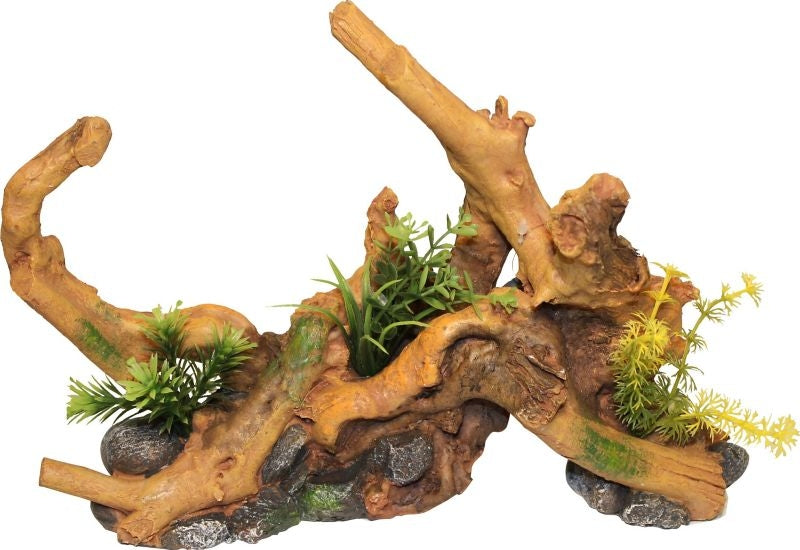 Driftwood Centerpiece With Plants