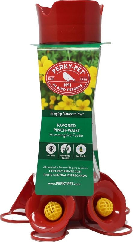 Pinch Waste Hummingbird Feeder 16oz Red