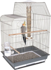 Bird Central Cockatiel/Conure Cage Gray/White