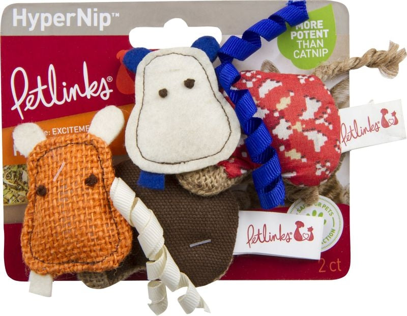 Hypernip Hyper Hippos Cat Toys 2Pk