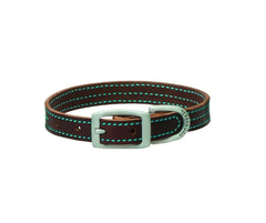 Weaver Terrain Dog Contrast Stitch Straight Collar