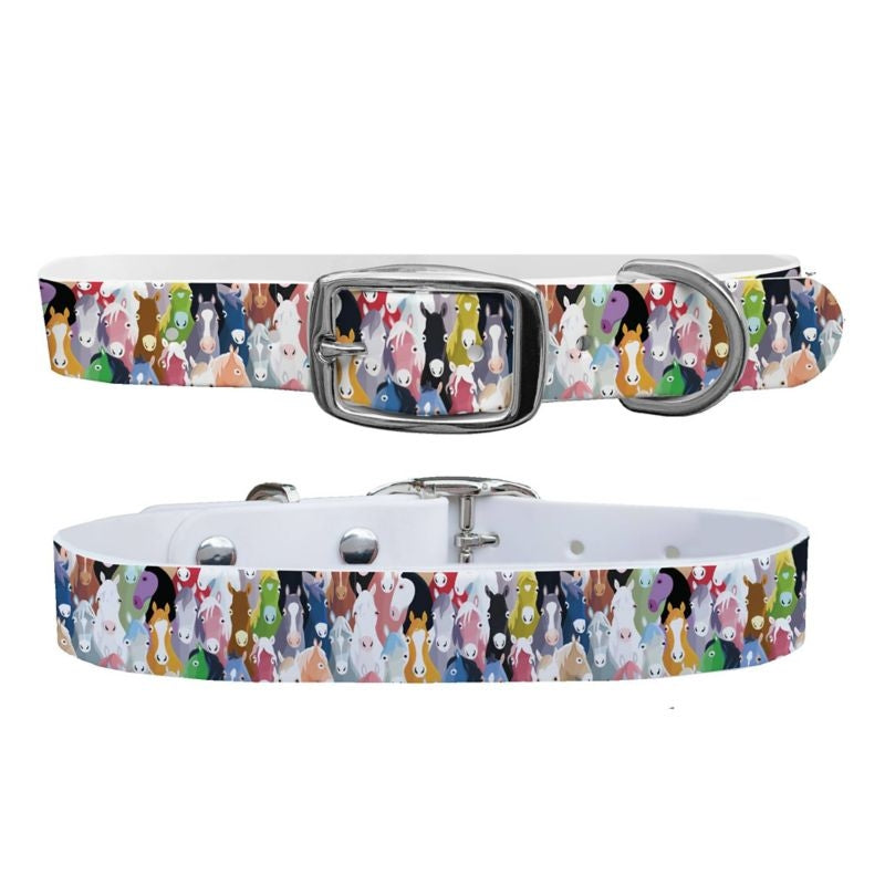 C4 Dog Collar Horse Heads Collar