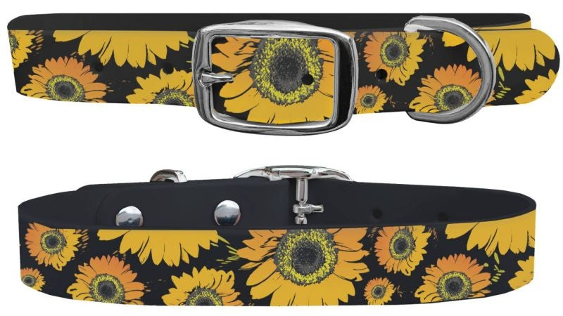 C4 Dog Collar Sunflowers Collar