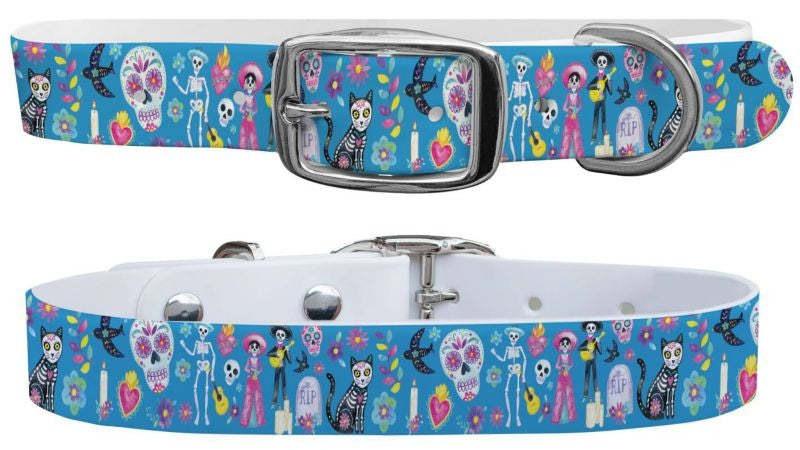 C4 Dog Collar Day of the Dead Collar