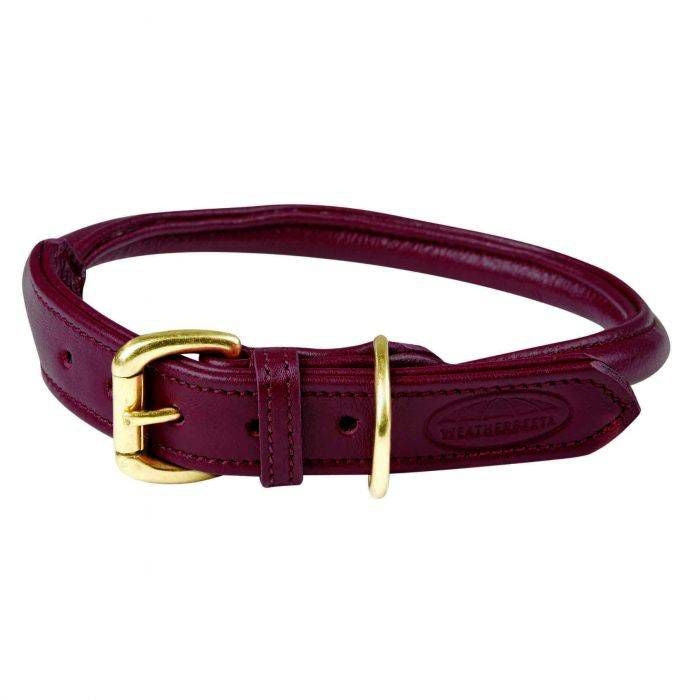 Weatherbeeta Rolled Leather Dog Collar