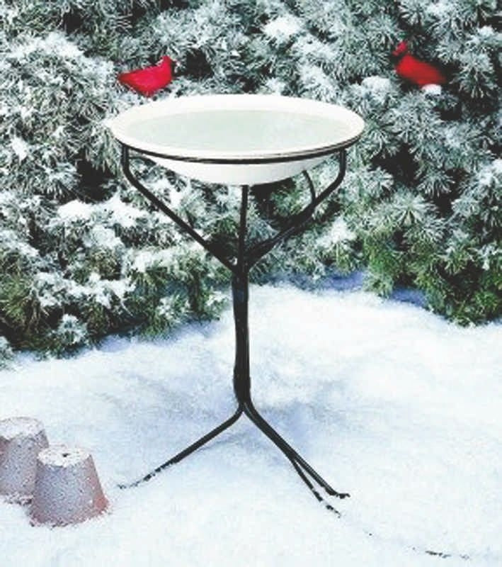 API Heated Bird Bath with Metal Stand