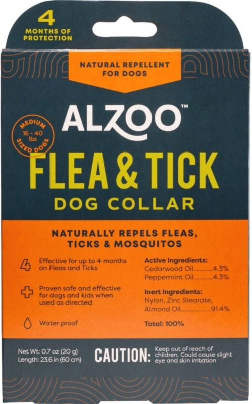 Alzoo Plant Based Flea & Tick Dog Collar