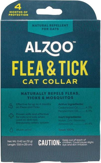 Alzoo Plant Based Flea & Tick Cat Collar