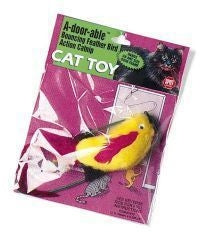 A-Door-Able Plush Bird 4x1x4.5 muticolor