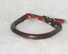 Hamilton Rolled Leather Dog Collar