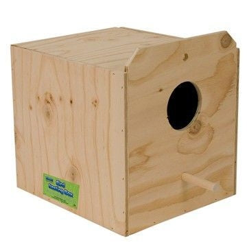 Reversed Cockatiel Nest Box 11.25x11.25x10 Nat