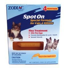 Zodiac Spot On Flea Control For Cats