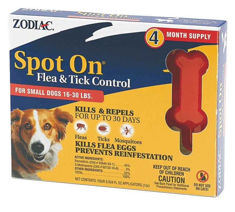 Zodiac Spot On Flea / Tick Control For Dogs SM