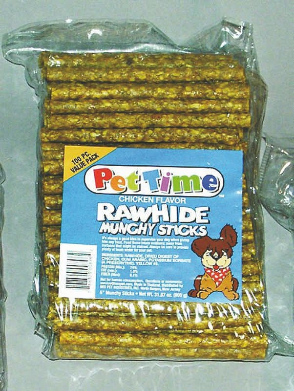 5 Inch Rawhide Munchy Sticks 100 Pack