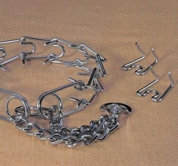 Hamilton Chrome Replacement Chain Training Collar Prong Links