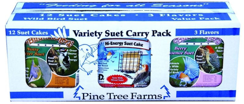 Pine Tree Farms 3 Flavor Suet Pack 12 Pack