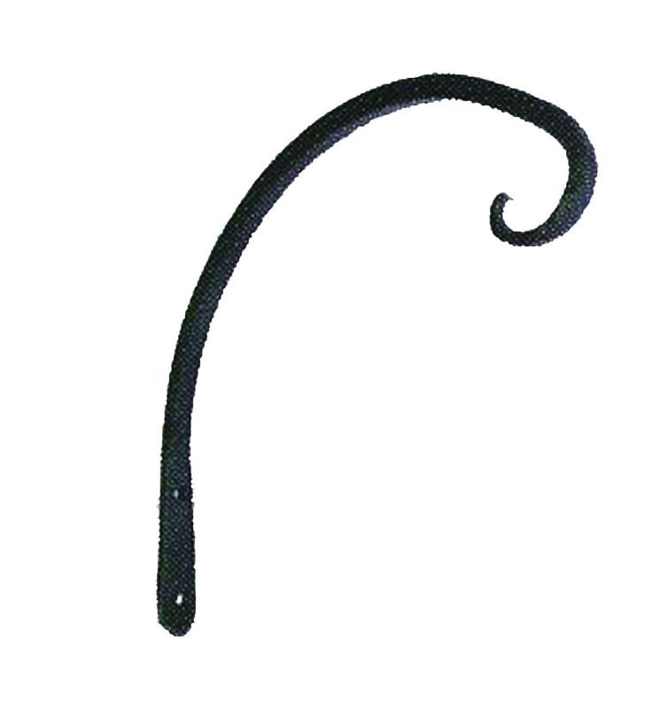 Hookery Curved Hanger Downturn Hook 8in Black