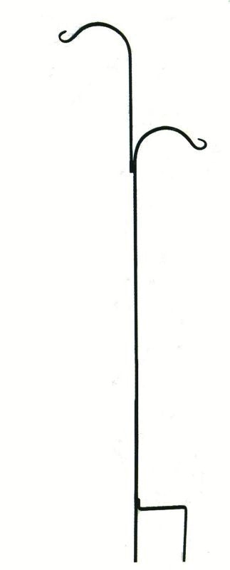 Hookery Top Crane Double Hook 106in Black