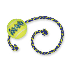 KONG Squeaker Ball with Rope Dog Toy