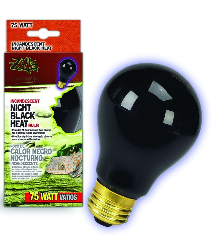 Zilla Night Black Incandescent Bulb 75 Watt