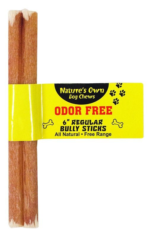 Nature's Own Pet Chews Regular Bully Stick Odor-Free