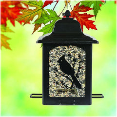 Perkypet Birds And Berries Lantern Feeder 5lb Blk