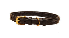 Tory Leather Narrow Square Raised Dog Collar