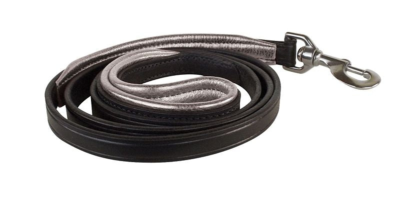 Perri's Metallic Padded Leather Dog Leash