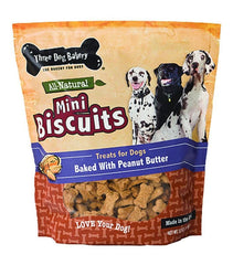 Three Dog Bakery Mini Biscuits Treats 32oz Pnb