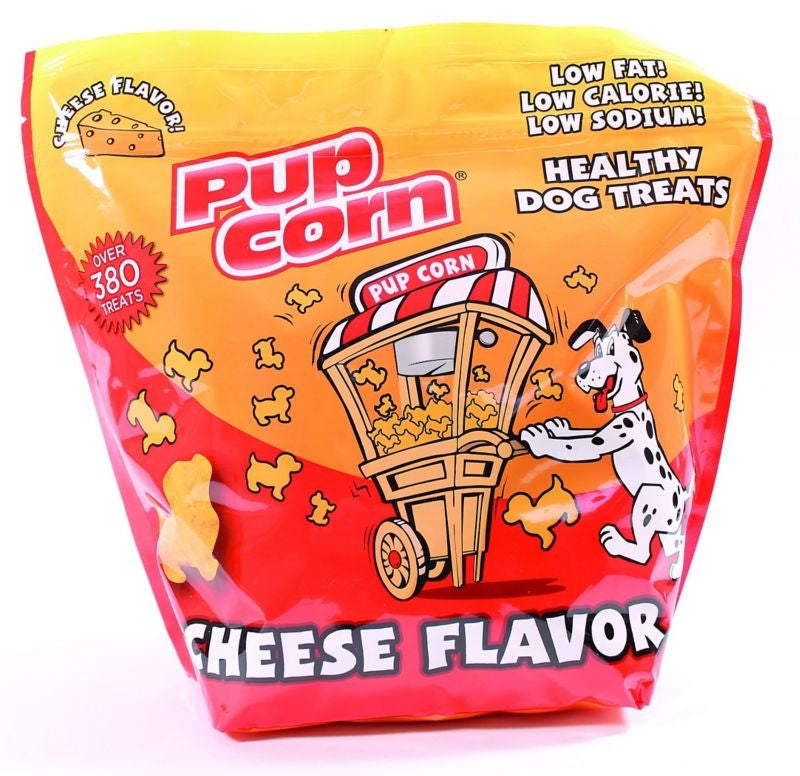 Pup Corn Healthy Dog Treats 16oz Cheese